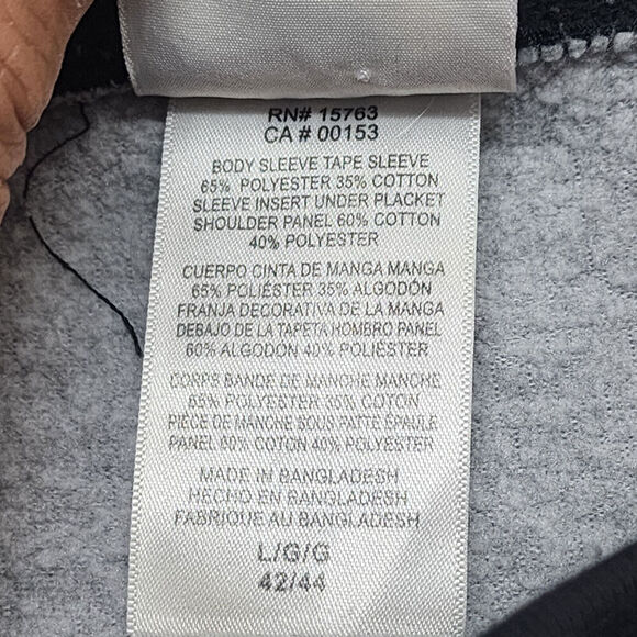 NHL‎ Las Vegas Golden Knights Mens Lace Up Long Sleeve Shirt Large 42/44 Gray - Picture 6 of 6